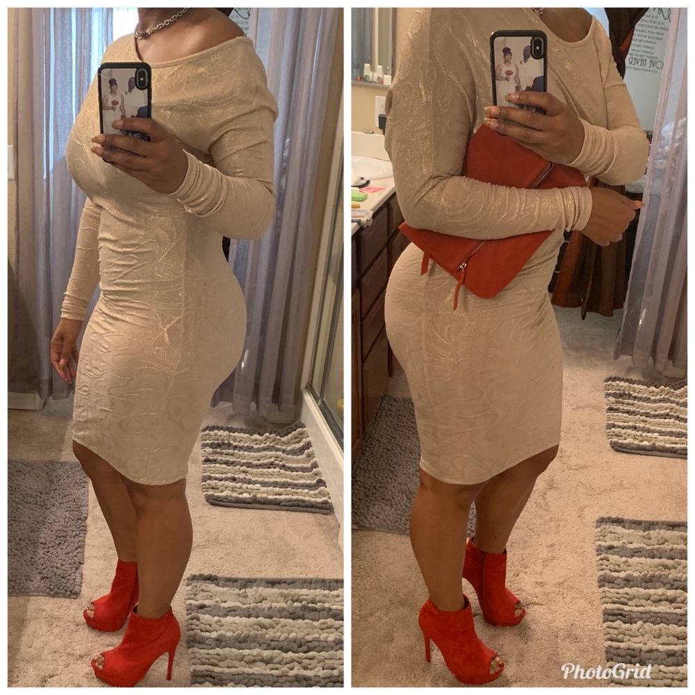 SEXY GOLD DRESS 👗